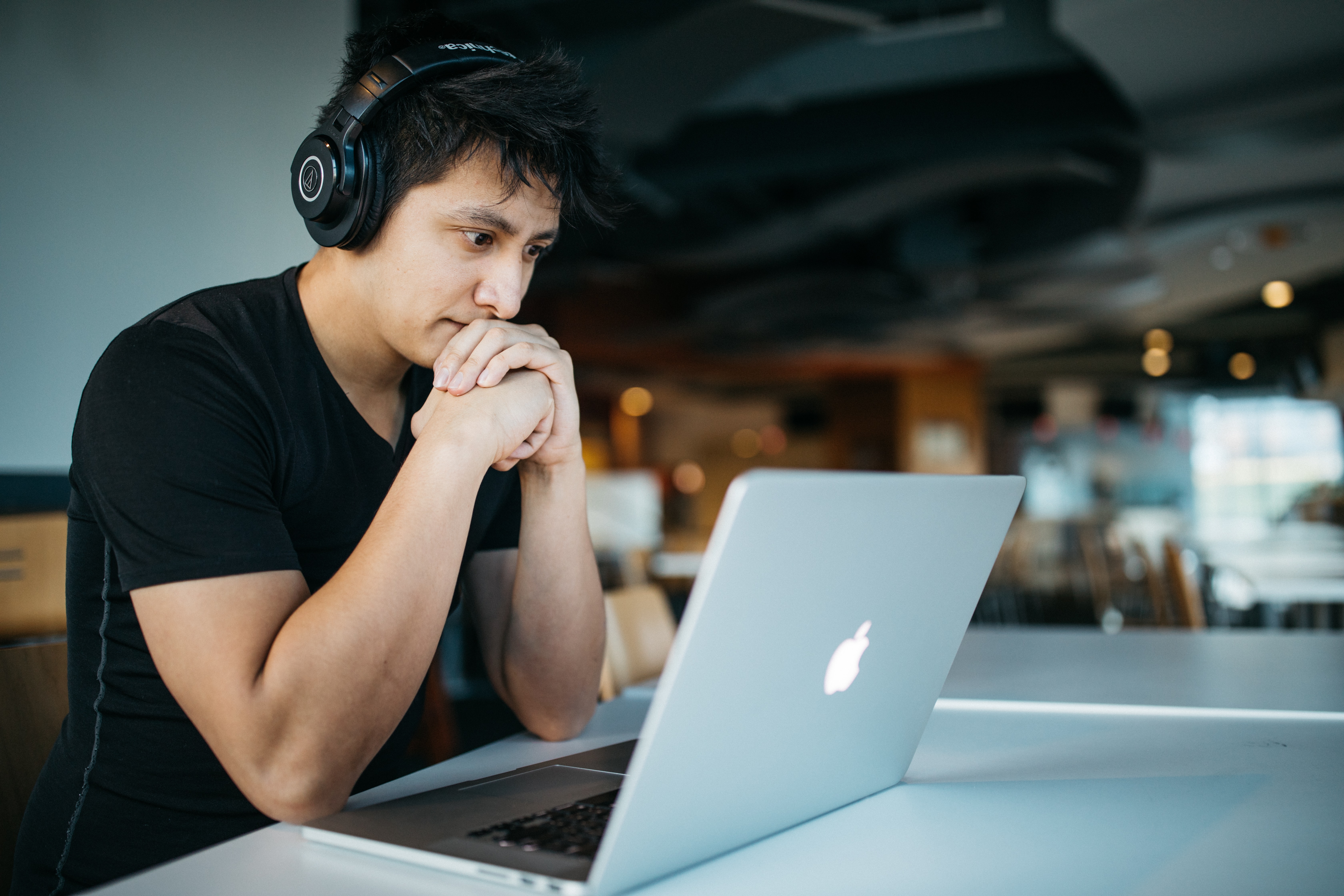 Student on laptop